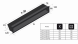 Решётка Kratki Luft 12x80 черная