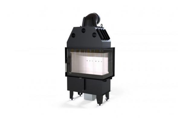 Топка DEFRO HOME INTRA SM BP MINI, 10кВт, 667/465/412мм, угловое стекло справа