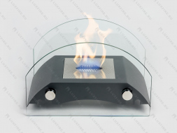 Настольный биокамин Lux Fire &amp;quot;Мост&amp;quot; S (черный)