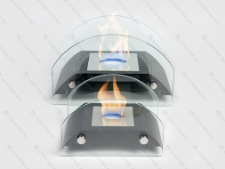 Настольный биокамин Lux Fire &amp;quot;Мост&amp;quot; S (черный)