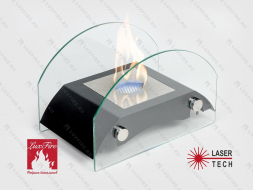 Настольный биокамин Lux Fire &amp;quot;Мост&amp;quot; S (черный)