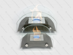 Настольный биокамин Lux Fire &amp;quot;Мост&amp;quot; S (бронза)